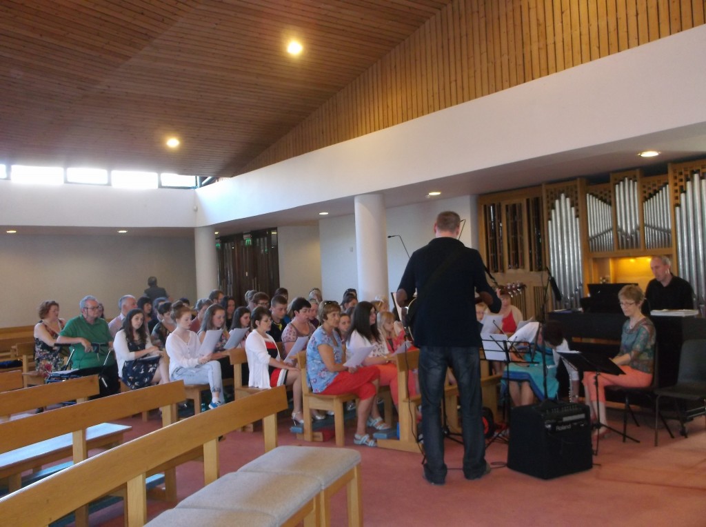 Choir for Fr. Martin's last Mass